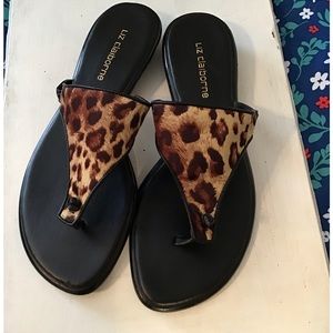 Woman’s size 6 1/2 Liz Claiborne sandals leopard print